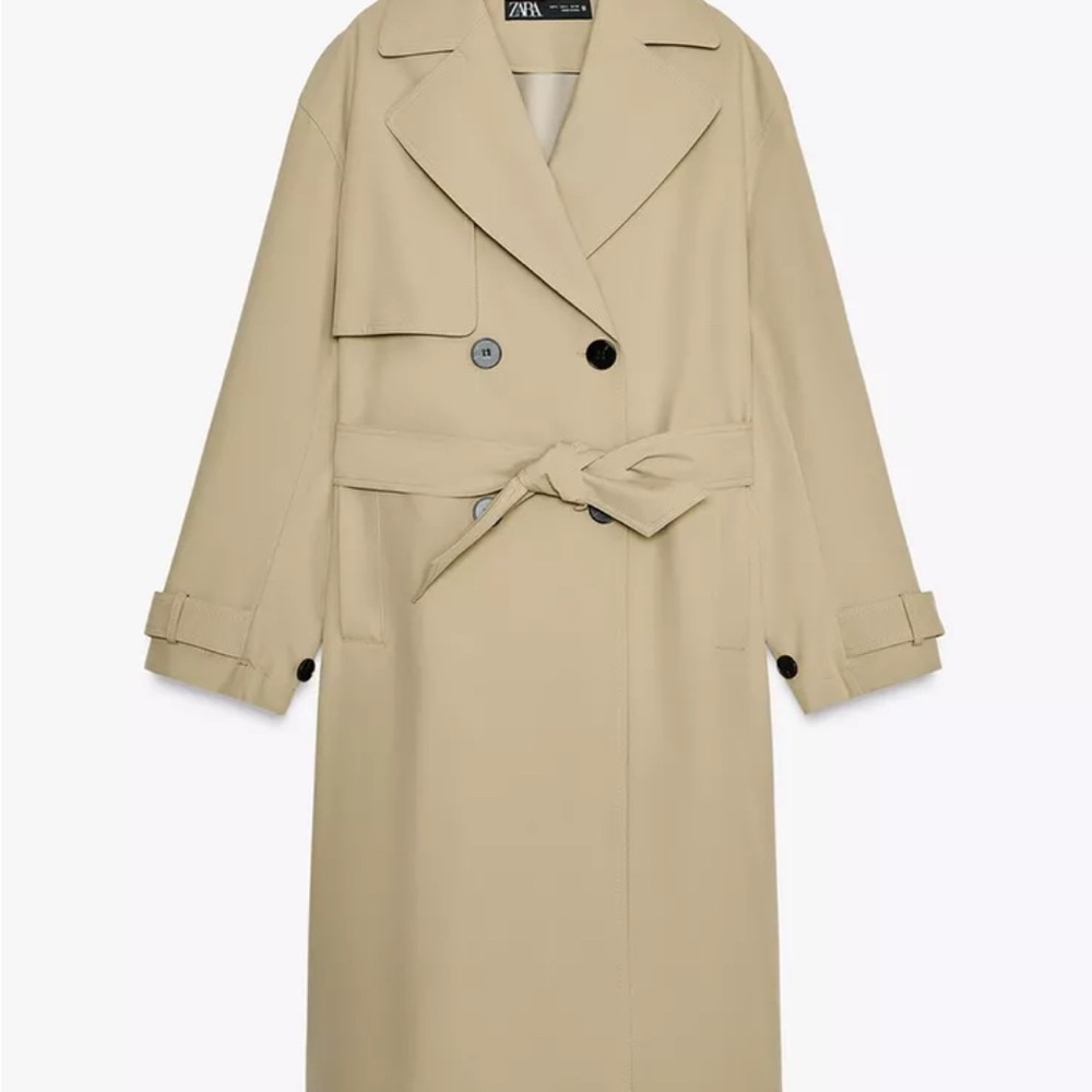 WATER REPELLENT BELTED TRENCH COAT